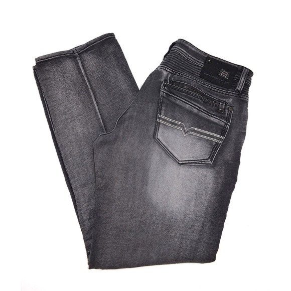 Buffalo David Bitton Black Jeans‎ Men's 33 Inseam 31"  Straight Stretch - Picture 1 of 16